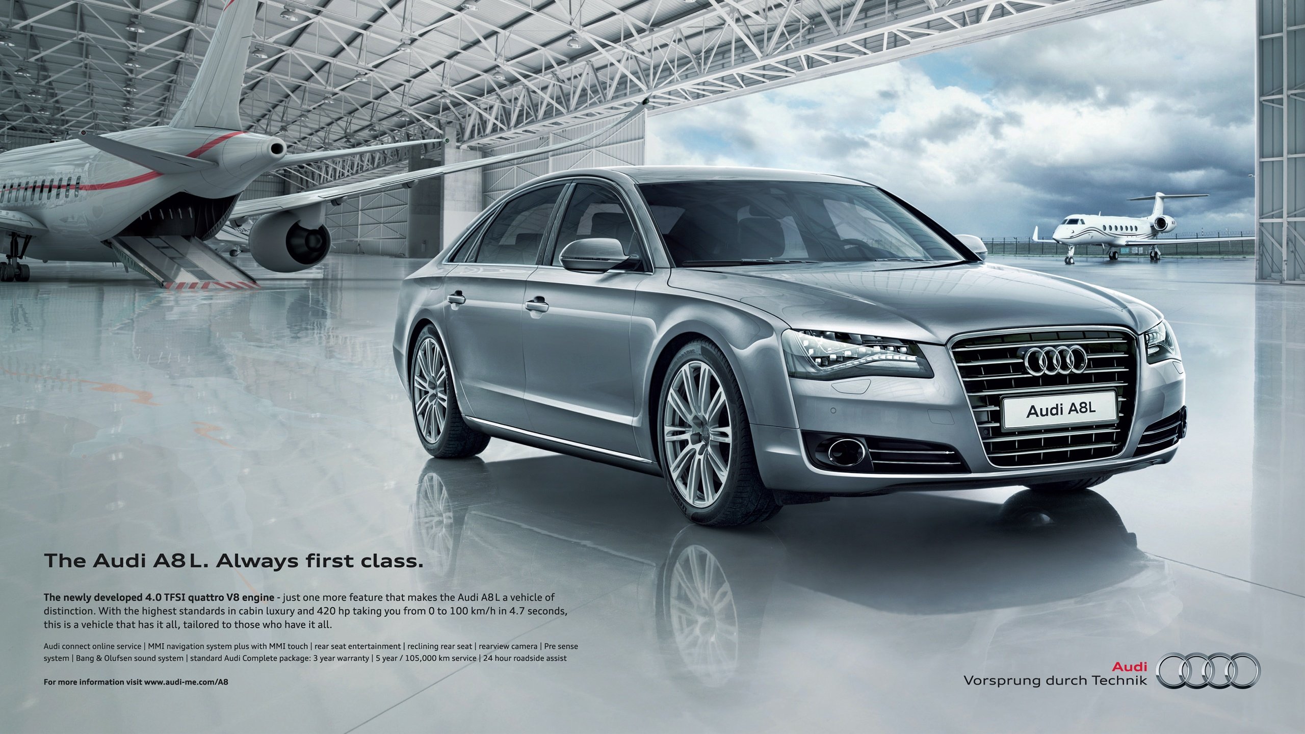 audi a8l always first class
