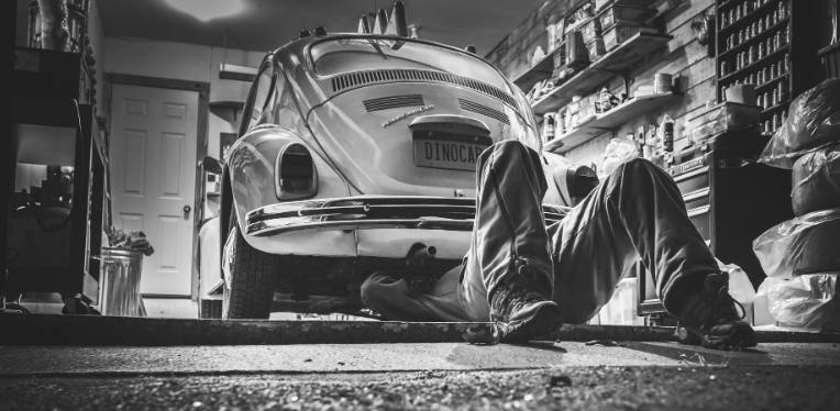 fixing a car